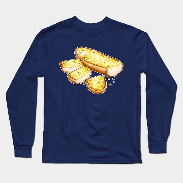 Garlic Bread Long Sleeve T-Shirt by theghostfire